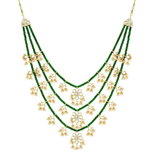 Green & Gold Indian necklace