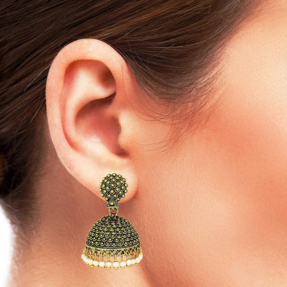 Gold & Pearl Jhumka