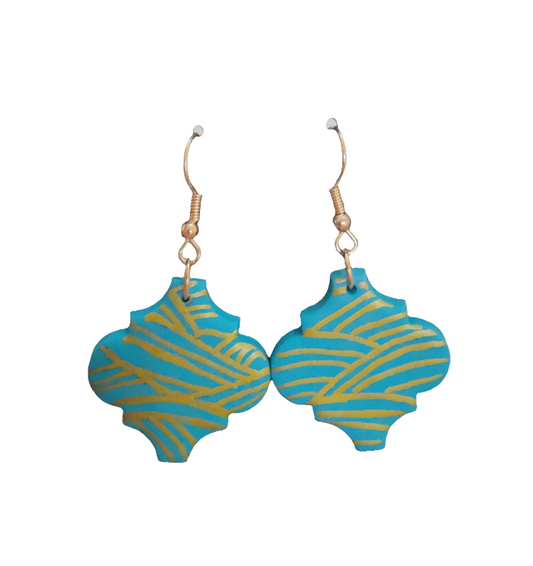 Moroccan Gold waves Earrings