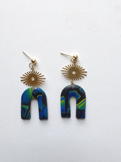 Aurora Borealis Arch Earrings