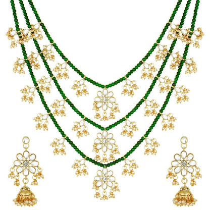 Green & Gold Indian necklace