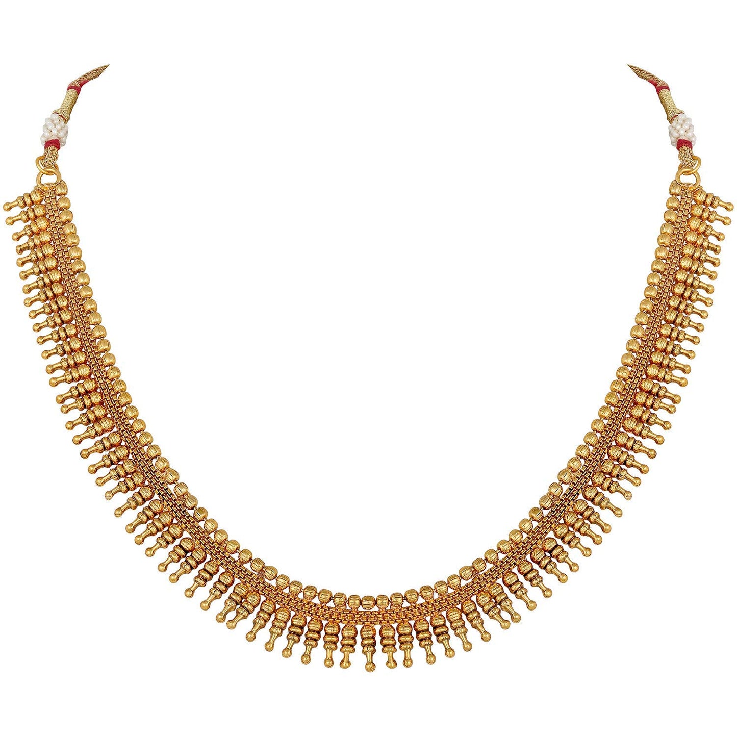 Gold Short Necklace & Earring set