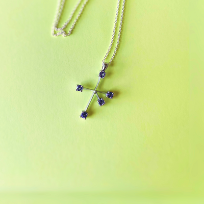 Tanzanite Southern Cross Pendant with chain (0.5 ct)