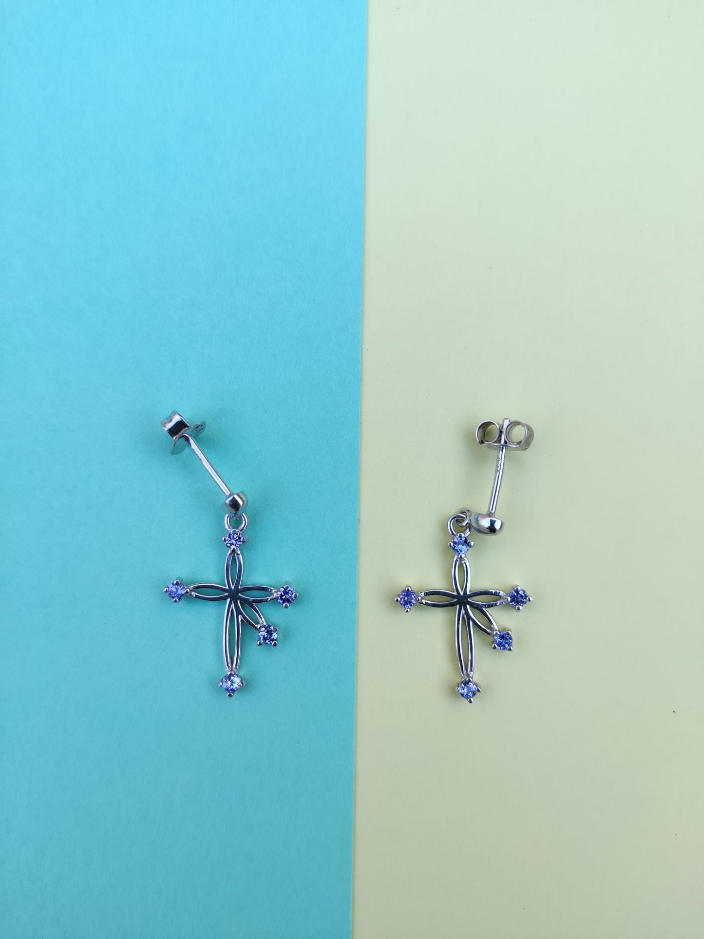 Tanzanite Southern Cross Earrings