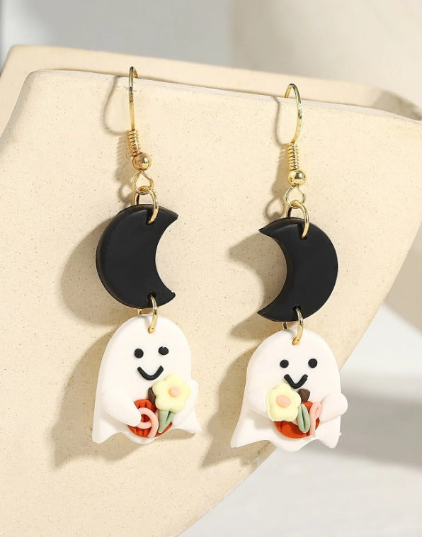 Boo! Ghost earrings