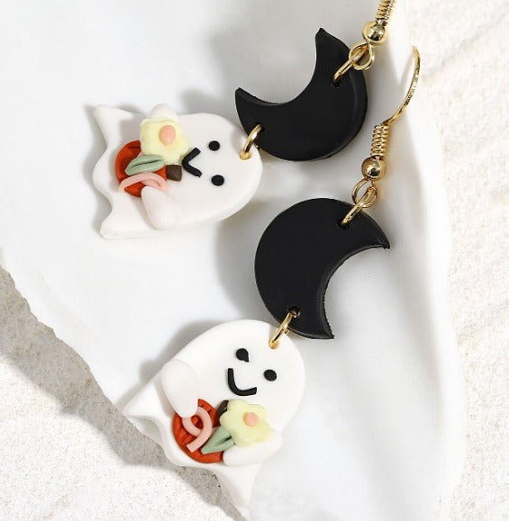 Boo! Ghost earrings