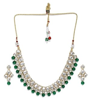 Green Traditional Kundan Combo