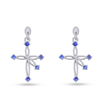 Tanzanite Southern Cross Earrings